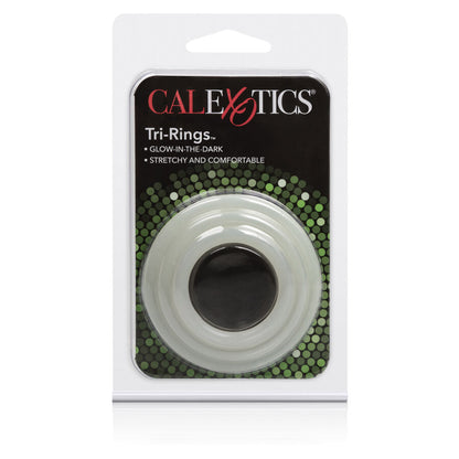 CALEXOTICS - LOT DE TROIS BAGUES BRILLANTES DANS LE NOIR