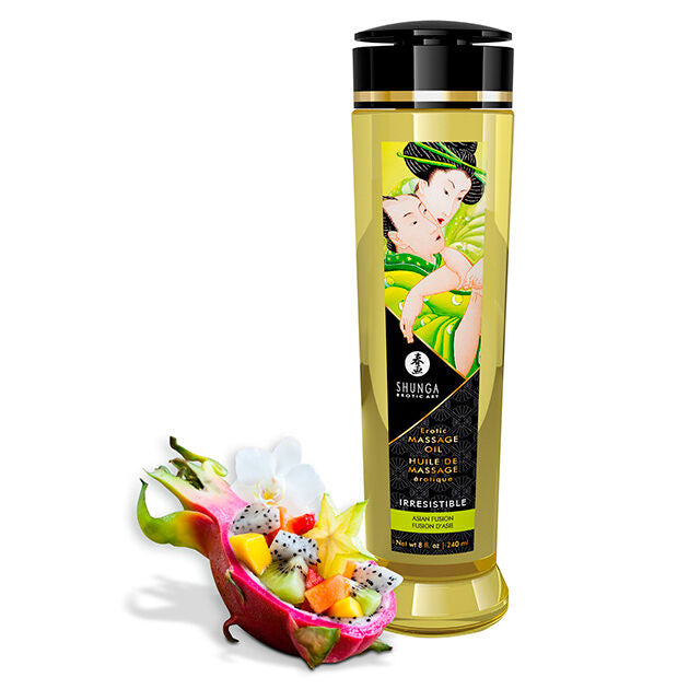 SHUNGA - HUILE DE MASSAGE ÉROTIQUE IRRÉSISTIBLE 240ML