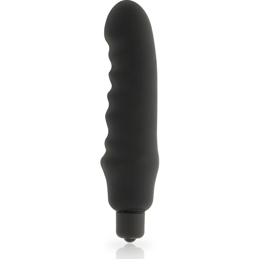 DOLCE VITA - VIBRATEUR GENIUS EN SILICONE NOIR