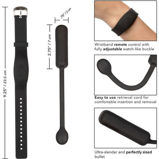 CALEXOTICS - PETITE BULLET VIBRANTE AVEC BRACELET DE CONTRÔLE