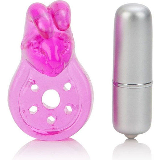 CALEXOTICS - MICRO VIBE AROUSER ANNEAU VIBRANT ROSE LAPIN