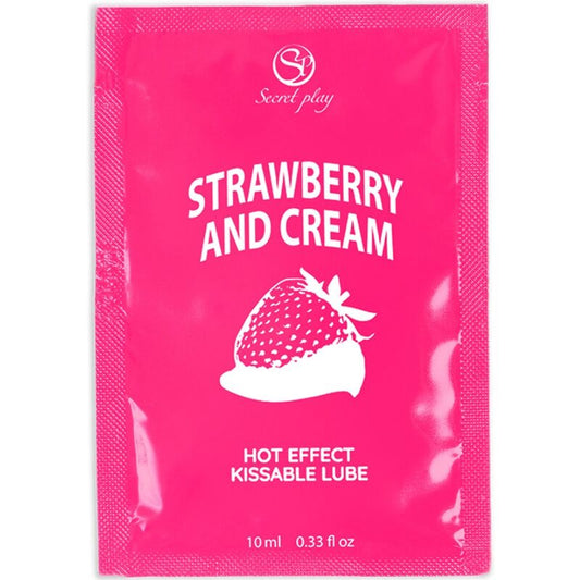 SECRETPLAY - LUBRIFIANT MONODOSE FRAISE ET CRÈME 10 ML
