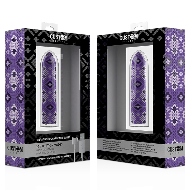 CUSTOM BULLETS - LILAC SNAKE RELOADABLE BULLET 10 INTENSITIES