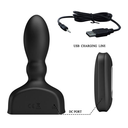 MR PLAY - PLUG ANAL GONFLABLE NOIR AVEC TÉLÉCOMMANDE