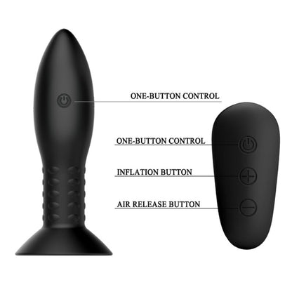 MR PLAY - PLUG AVEC BILLES ROTATIVES NOIRE TÉLÉCOMMANDE