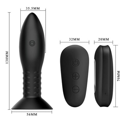 MR PLAY - PLUG AVEC BILLES ROTATIVES NOIRE TÉLÉCOMMANDE