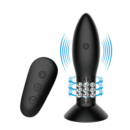 MR PLAY - PLUG AVEC BILLES ROTATIVES NOIRE TÉLÉCOMMANDE