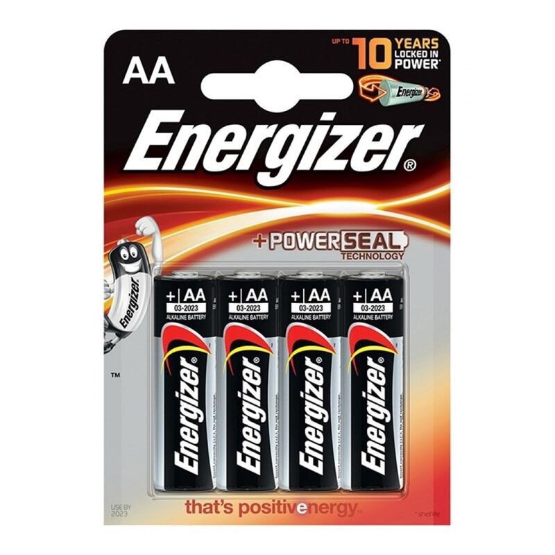 ENERGIZER - Pile alcaline AA LR6 BLISTER*4