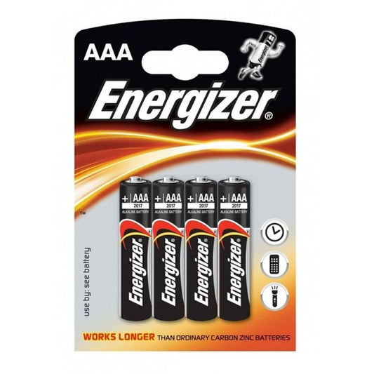 ENERGIZER - Pile alcaline AAA LR03 BLISTER*4
