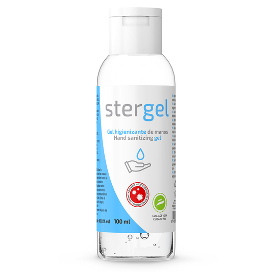 STERGEL - GEL HYDROALCOOLIQUE HYDROALCOOLIQUE POUR LES MAINS À L'ALOE VERA 100ML 