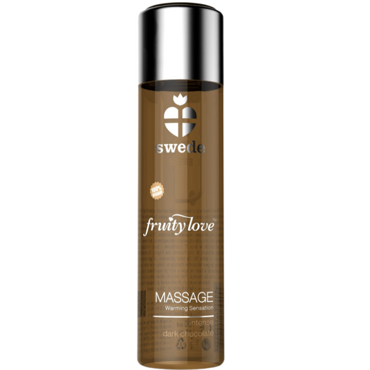 SUÈDE - FRUITY LOVE HUILE EFFET CHALEUR CHOCOLAT NOIR 120 ML