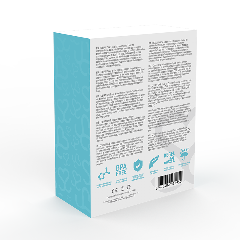 MORESSA - OSIAN ONE PELVIC FLOOR TRAINING 51g PREMIUM SILICONE TURQUOISE