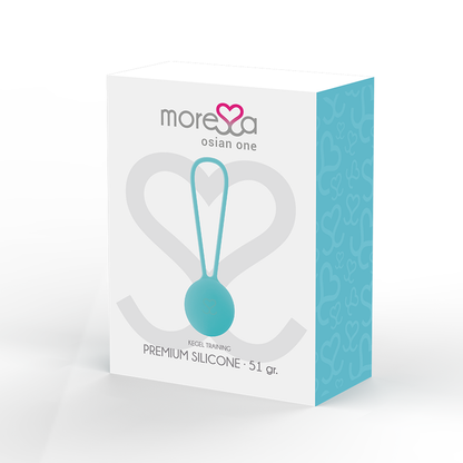 MORESSA - OSIAN ONE PELVIC FLOOR TRAINING 51g PREMIUM SILICONE TURQUOISE