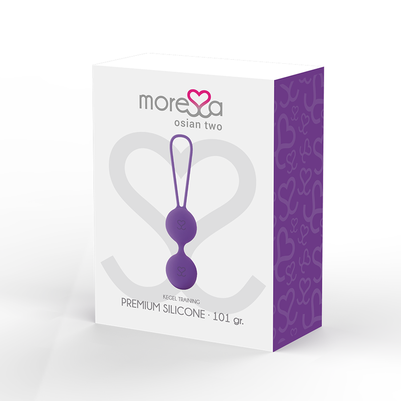 MORESSA - OSIAN TWO PELVIC FLOOR TRAINING 101g PREMIUM LILAC SILICONE