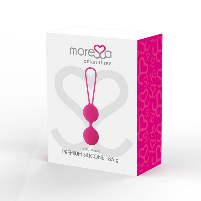 MORESSA - OSIAN THREE PELVIC FLOOR TRAINING 85 gr PREMIUM PINK SILICONE