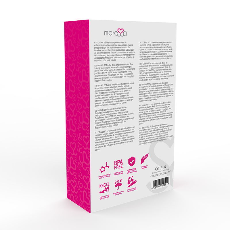 MORESSA - OSIAN SET PREMIUM PINK SILICONE (Osian One - 51 g | Osian Two - 101 g | Osian Three 85 g)