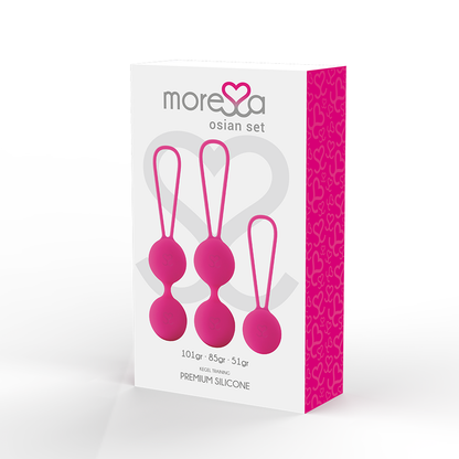 MORESSA - OSIAN SET PREMIUM PINK SILICONE (Osian One - 51 g | Osian Two - 101 g | Osian Three 85 g)