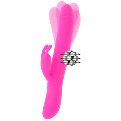 MORESSA - ROTATEUR SOMER PREMIUM EN SILICONE PERLÉ AVEC VIBRATIONS PUISSANTES