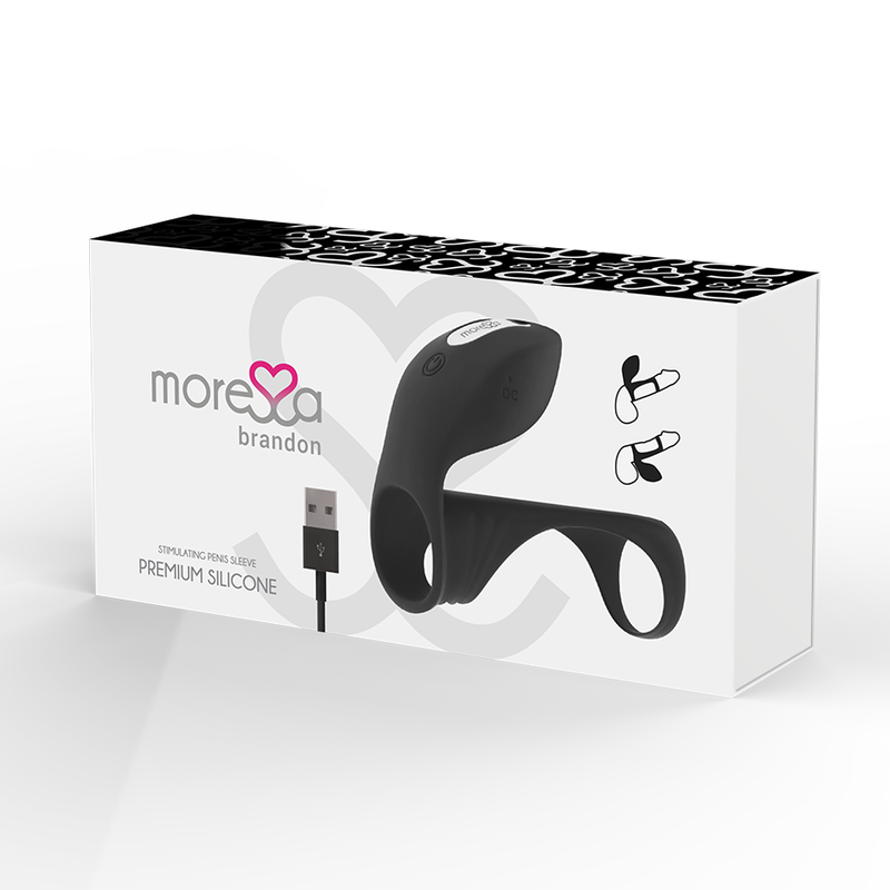 MORESSA - BRANDON POWERFUL VIBRATING RING WITH MALE THICKENING SLEEVE