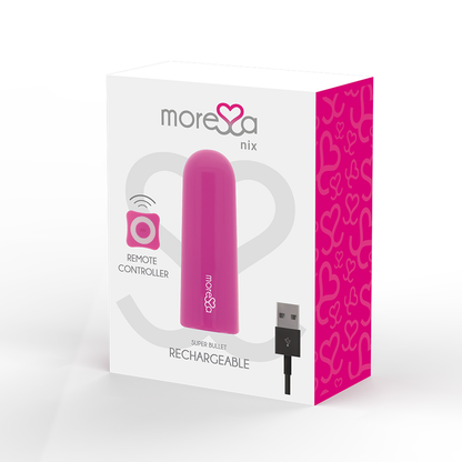 MORESSA - NIX VIBRATEUR MULTI-JEUX PUISSANT TÉLÉCOMMANDE ROSE