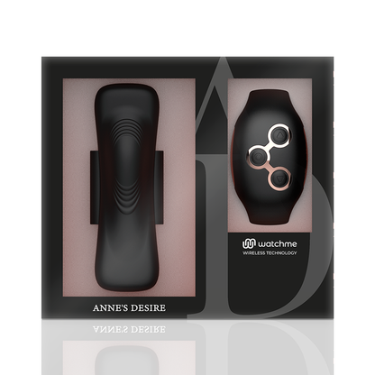 ANNE'S DESIRE - CULOTTE DE PLAISIR AVEC TECHNOLOGIE WATCHME, NOIR/OR