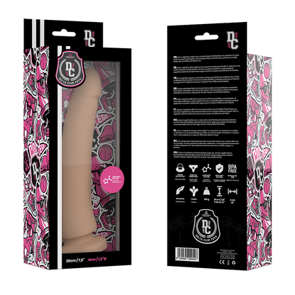 DELTA CLUB - DILDO REALISTA NATURAL SILICONA MEDICA 20 CM -O- 4 CM