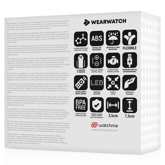 WEARWATCH - TÉLÉCOMMANDE WATCHME TECHNOLOGIE ŒUF FUCHSIA / AIGUE-MARINE