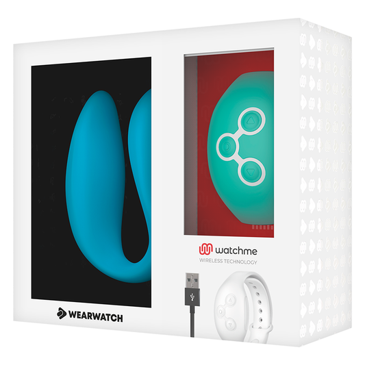 WEARWATCH - VIBRATEUR WATCHME À DOUBLE TECHNOLOGIE INDIGO/AIGUE-MARINE