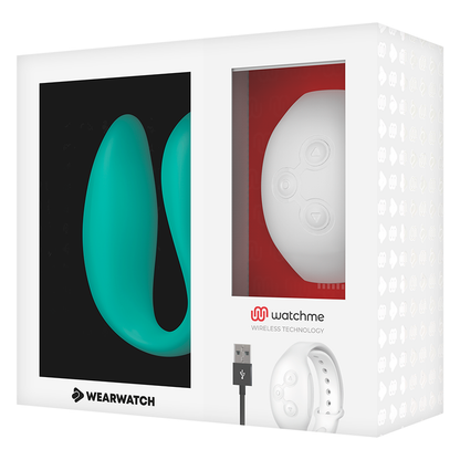 WEARWATCH - WATCHME À DOUBLE TECHNOLOGIE VIBRATEUR AIGUE-MARINE / NEIGE