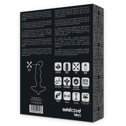 ADDICTED TOYS - MASSEUR ANAL VIBRANT NOIR MODÈLE 2
